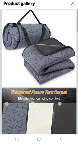 Thickened fleece tent - tent, carpet