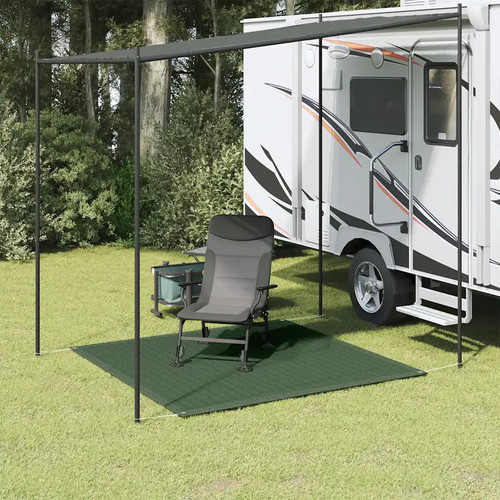 Walplus tent carpet dark - tent, green